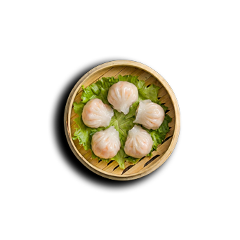 Dim sum rellenos de gambas