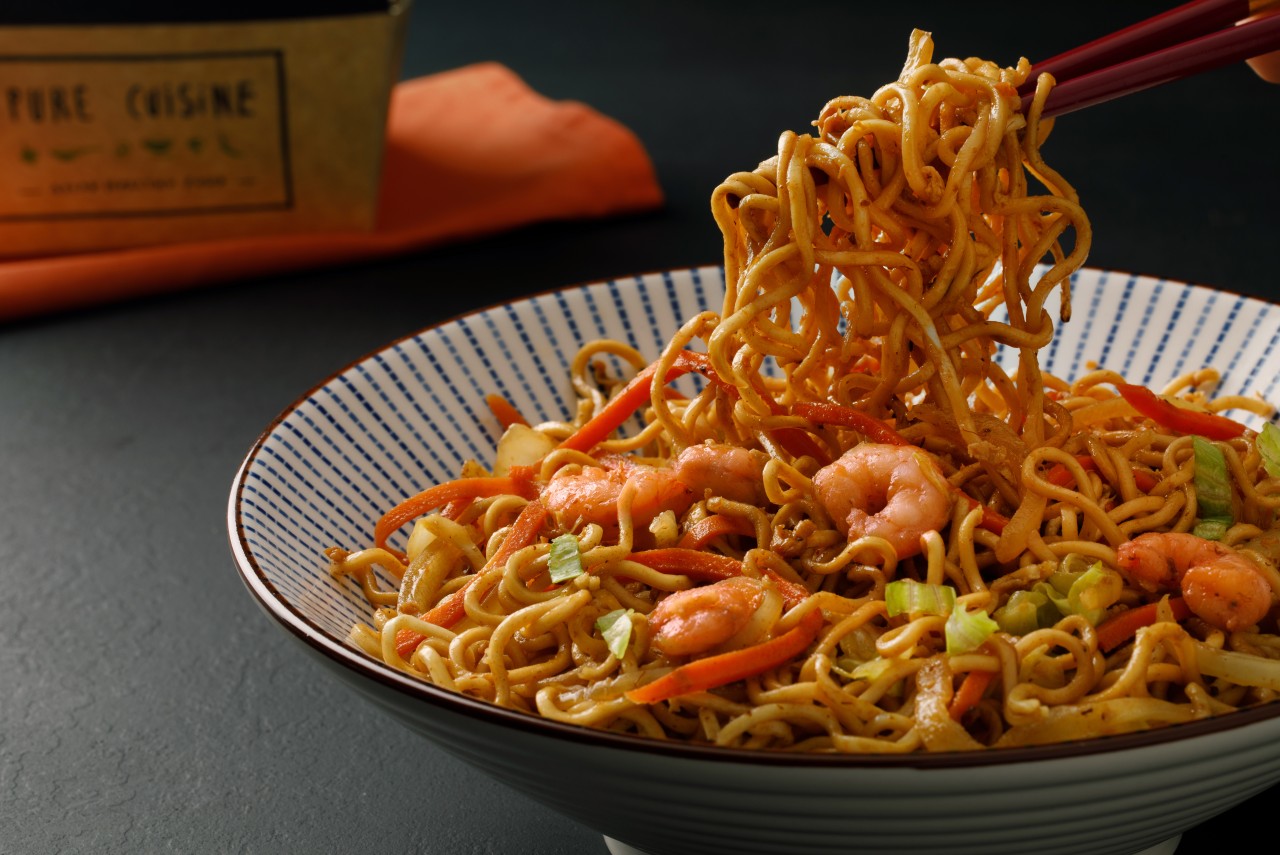 Plato tailandés de Pure Cuisine Phad Thai